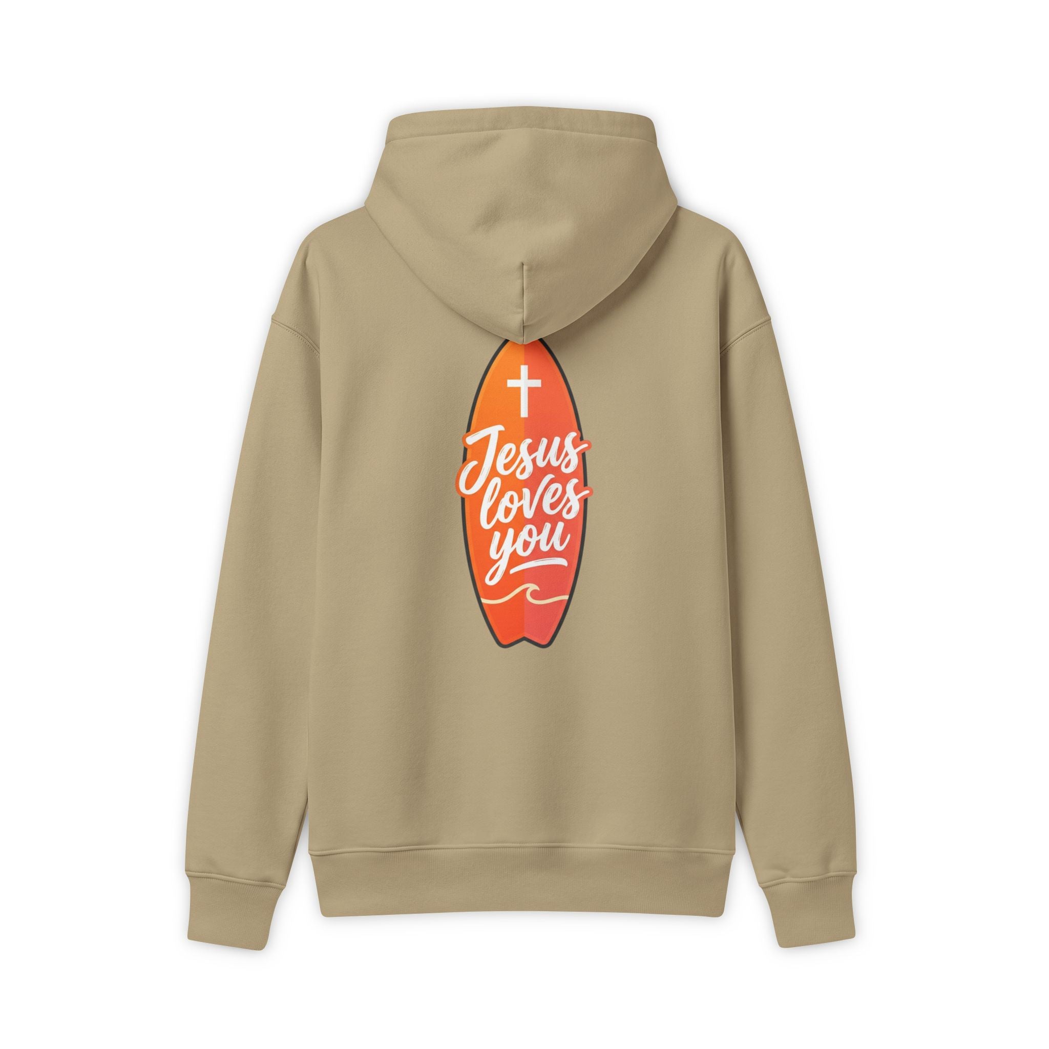 Jesus Loves You Surfboard Hoodie