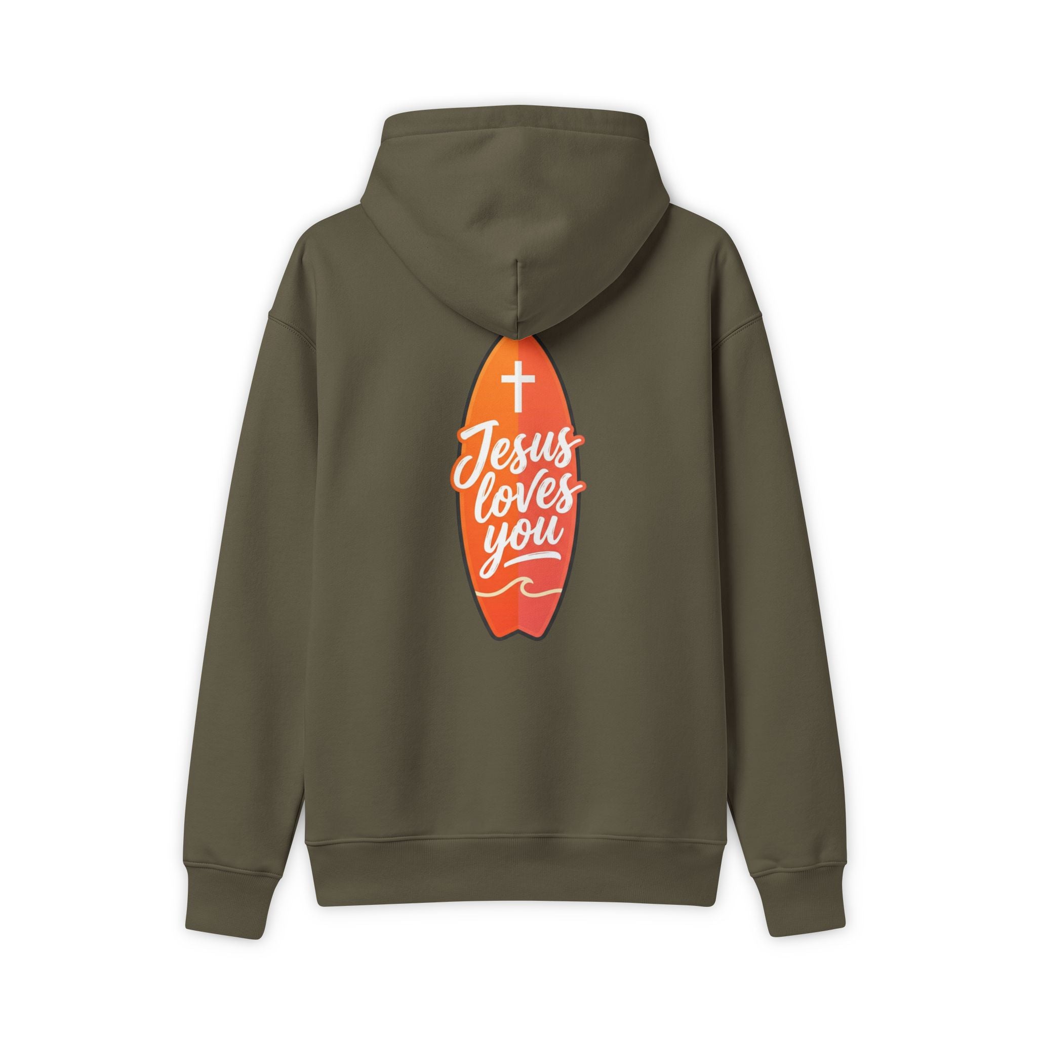 Jesus Loves You Surfboard Hoodie
